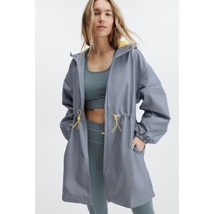 Fabletics Johanna Oversized Parka Jacket Size Small Color Raincloud Multi